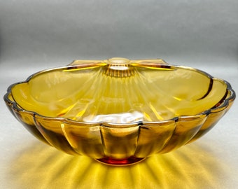 ブルーグリーン シェル型ガラスボウル 10 インチ - Etsy 日本