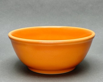 Vintage Syracuse China Orange Glazed Vegetable Serving Bowl/Mixing Bowl