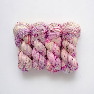 FAIRY DUST - Hand Dyed Yarn -  Superwash Merino Wool & Nylon  -  Double Knit Yarn - 1 x 100g Skein