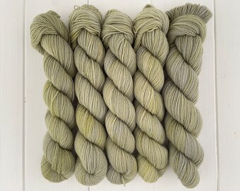 MISTY VALLEY - Hand Dyed 100% Peruvian Highland Wool -  Fingering/Sock Weight Yarn  - 50g Skein