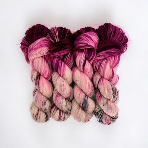 SHOW OFF  - Hand Dyed Yarn - British Blue Faced Leicester (BFL) Wool & Nylon - Fingering/Sock Weight Yarn - 100g Skein