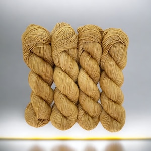 Hand-Dyed Silk/Merino/SeaCell Silk -- Goldenrod