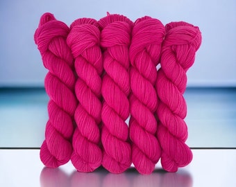 OBSESSION - Hand Dyed 100% Peruvian Highland Wool -  Fingering/Sock Weight Yarn  - 50g Skein