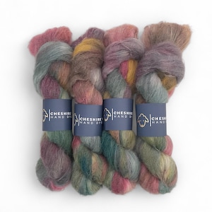 CELEBRATION - Hand Dyed Yarn - Baby Suri Alpaca - Mulberry Silk -  Lace Weight - 50g
