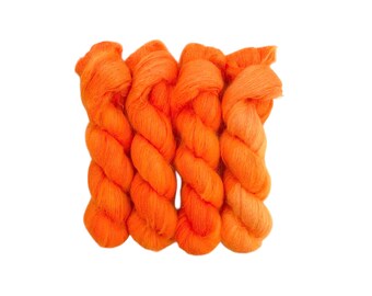 FRESHLY SQUEEZED  - Hand Dyed Yarn - Kid Mohair And Silk -  Lace Weight -  50g Skein
