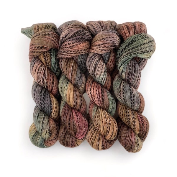 DUSTY PATH - Hand Dyed 100% Peruvian Highland Wool -  Fingering/Sock Weight Yarn  - 100g Skein