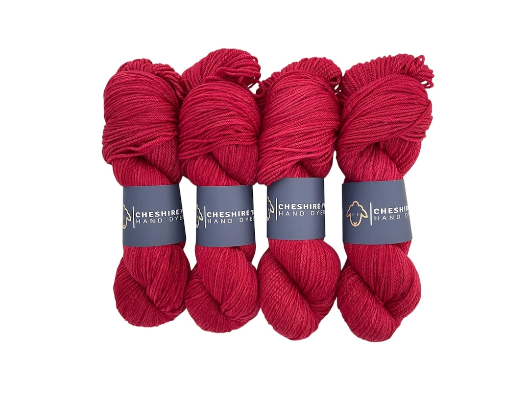 Red Wool Dk Hand Dyed Red Merino Wool Yarn – DK, 100g Skein - Etsy