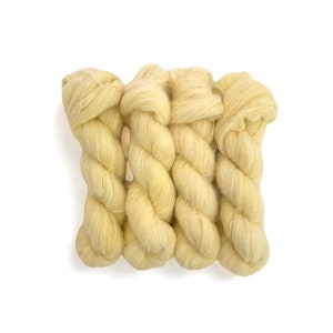 LEMON KISSES - Baby Suri Alpaca And Mulberry Silk - Lace Weight - Hand Dyed Yarn - 50g