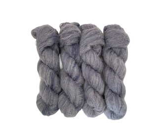 FLYING HIGH - Baby Suri Alpaca And Mulberry Silk - Lace Weight - Hand Dyed Semi-Solid Yarn - 50g