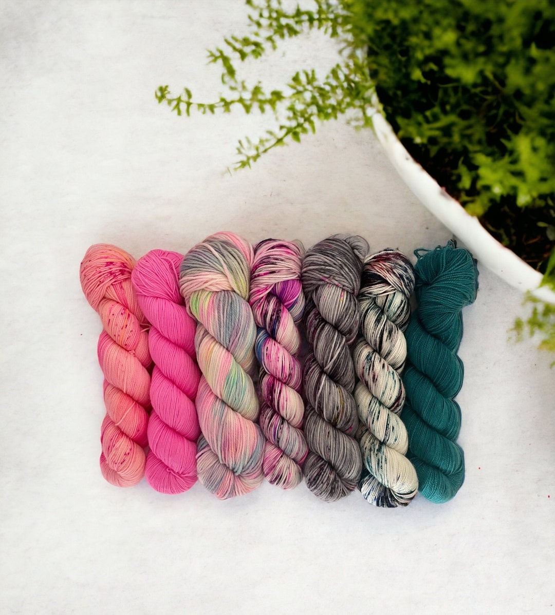 Mystery Yarn Grab Bag 3 X 100g Skeins Fingering/sock Double Knit DK