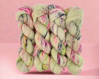 COOL SUMMER - Hand Dyed Yarn - Merino Wool & Nylon - Fingering/Sock Weight  Yarn - 100g Skein