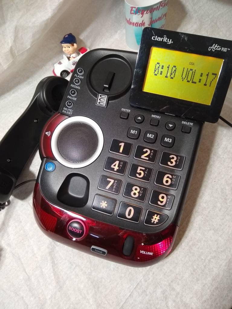 Clarity Alto plus corded telephone for hearing impaired with Etsy