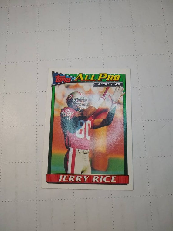 95 jerry rice topps all pro football card etsy 95 jerry rice topps