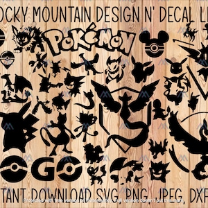 Poke-man Instant Download Svg, Png, Dxf, Ai, Jpeg