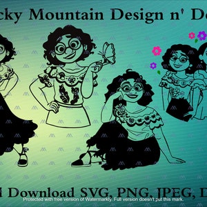 Mirabel Family Madrigal Instant Download Svg, Png, Jpeg, Dxf, AI
