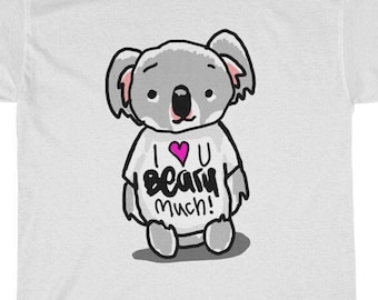 Funny Koala Bear Valentine's Day Shirt - I Love You Beary Much - Australian Valentines Gift for Him - Australia Valentines Gift For Her