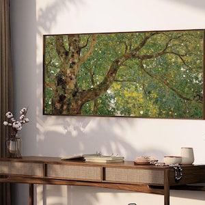 Vintage Spring Trees Canvas Art: Large Framed Natural Scenery - Etsy