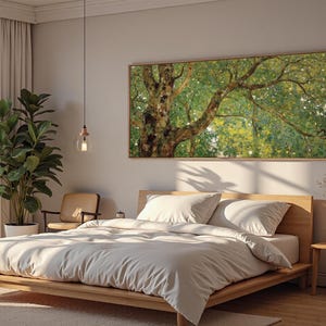 Vintage Spring Trees Canvas Art: Large Framed Natural Scenery - Etsy