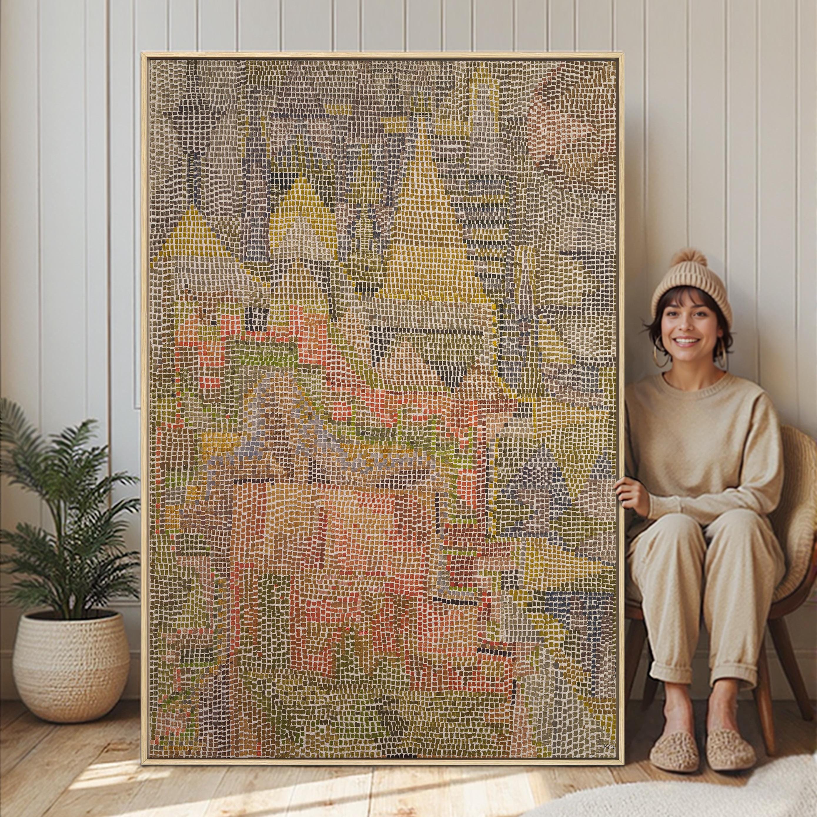 Paul Klee 'Castle Garden' Framed Canvas Print: Large Wall Art