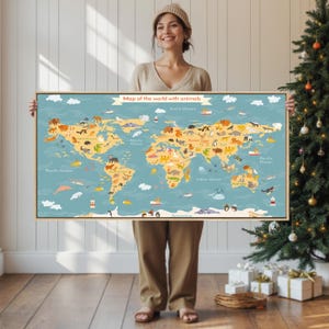 Gerahmte Leinwand, großes abstraktes Wandbild | Heimdekoration | Kunstwerk als Geschenk | Berühmter Kunstdruck auf der Wand