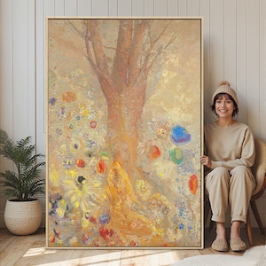 Odilon Redon The Buddha Print: Framed Canvas Wall Art