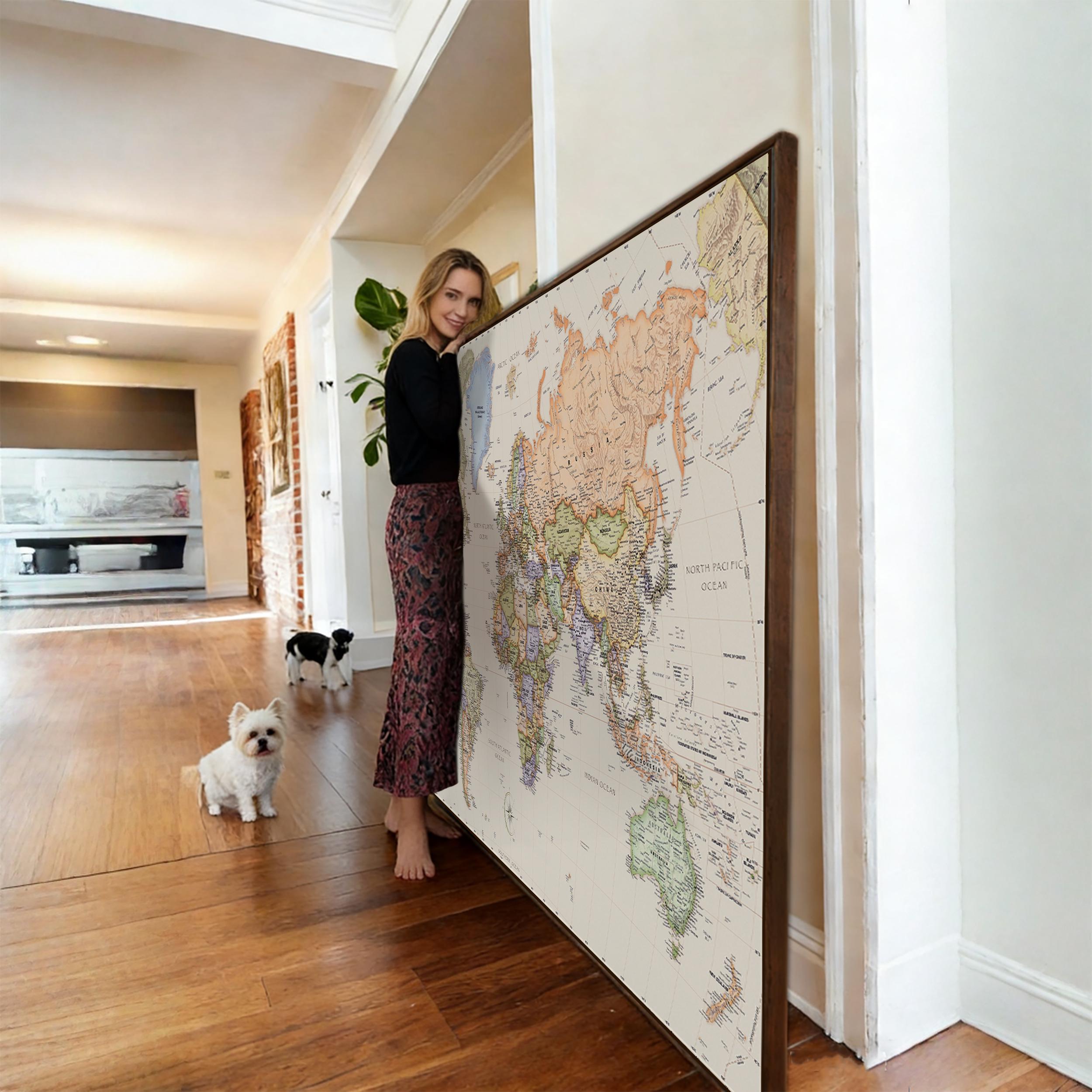Framed Vintage Maps - Etsy