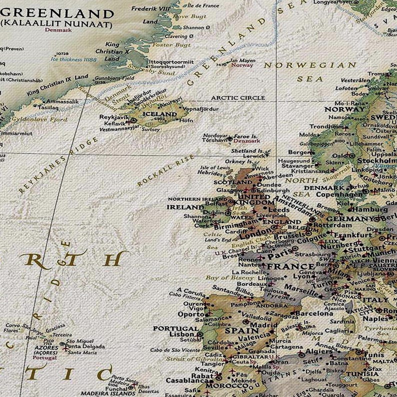 The image is a detailed map of Europe, showing various countries and regions.