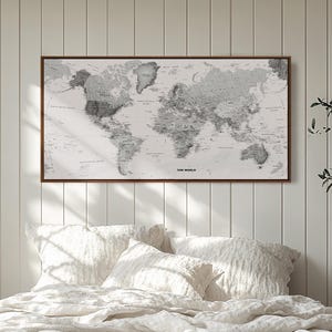 Gerahmte Leinwand, großes abstraktes Wandbild | Heimdekoration | Kunstwerk als Geschenk | Berühmter Kunstdruck auf der Wand