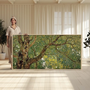 Grande tela incorniciata, pittura astratta da parete | Decorazione per la casa | Regalo di opere d'arte | Stampa artistica famosa