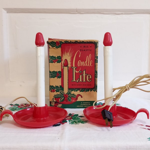 Vintage Candle Lite Electric Candles with Original Box