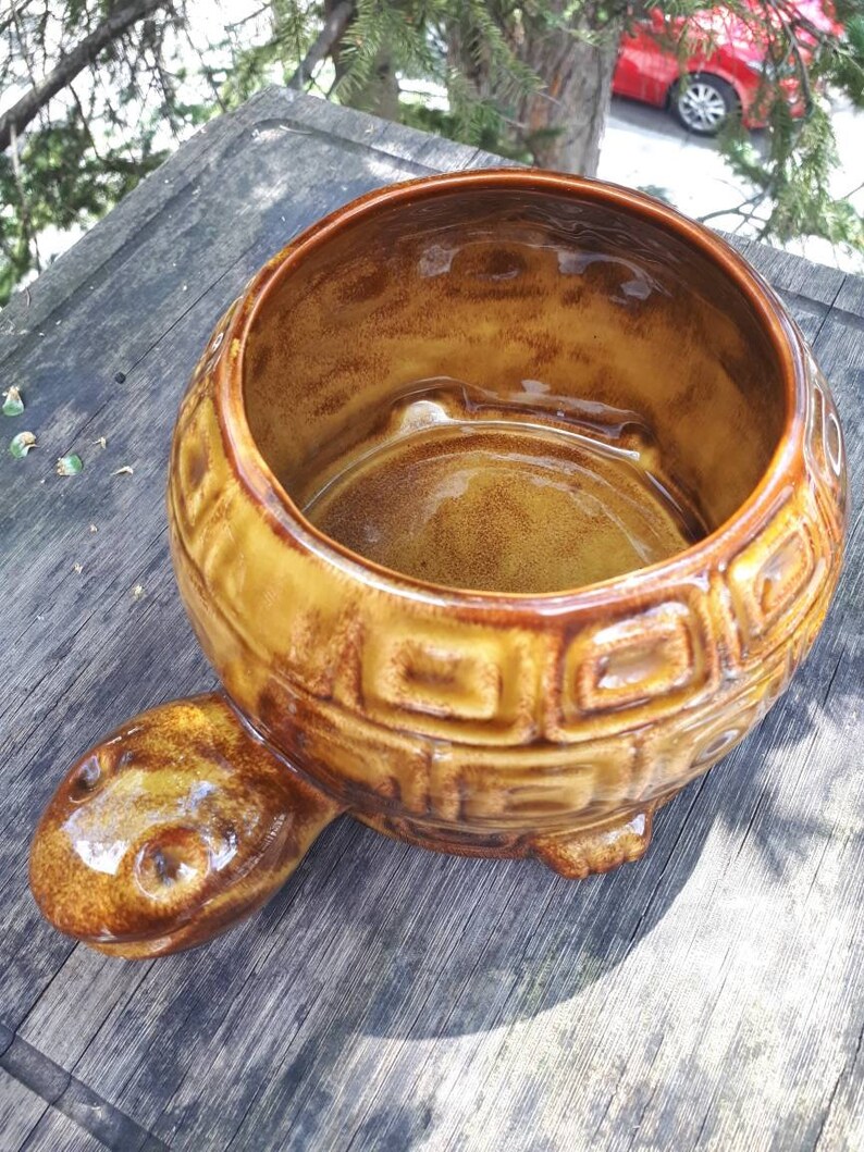 McCoy Pottery Turtle Planter 1970s