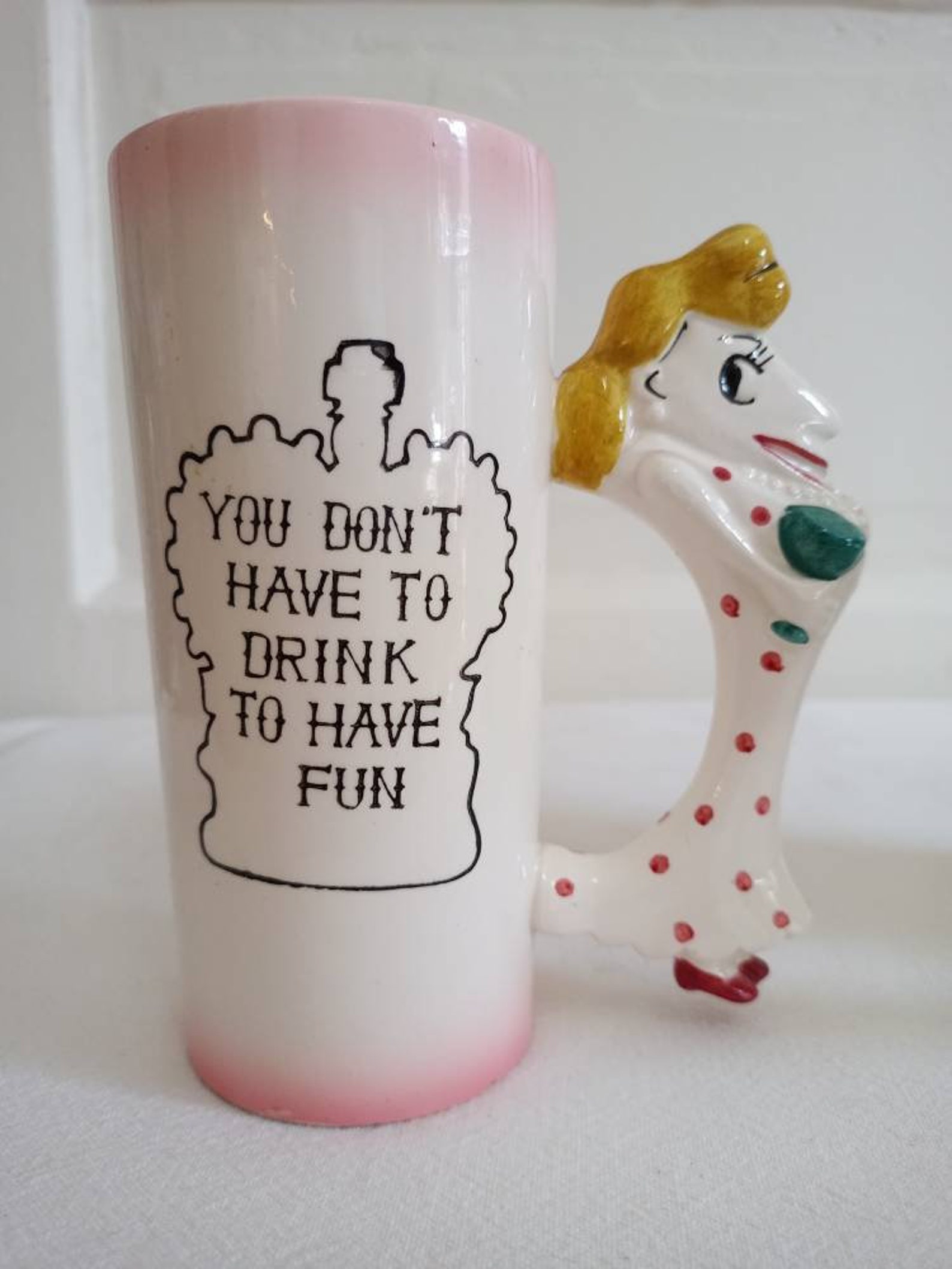 Vintage 1950's Novelty Ceramic Beer Mugs Etsy