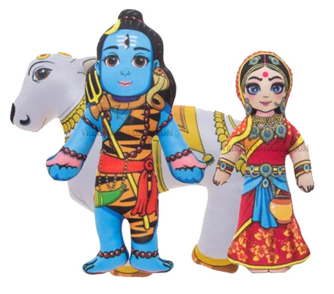 Lord Shiva With Parvati Mataji Soft Toy - Etsy Ireland