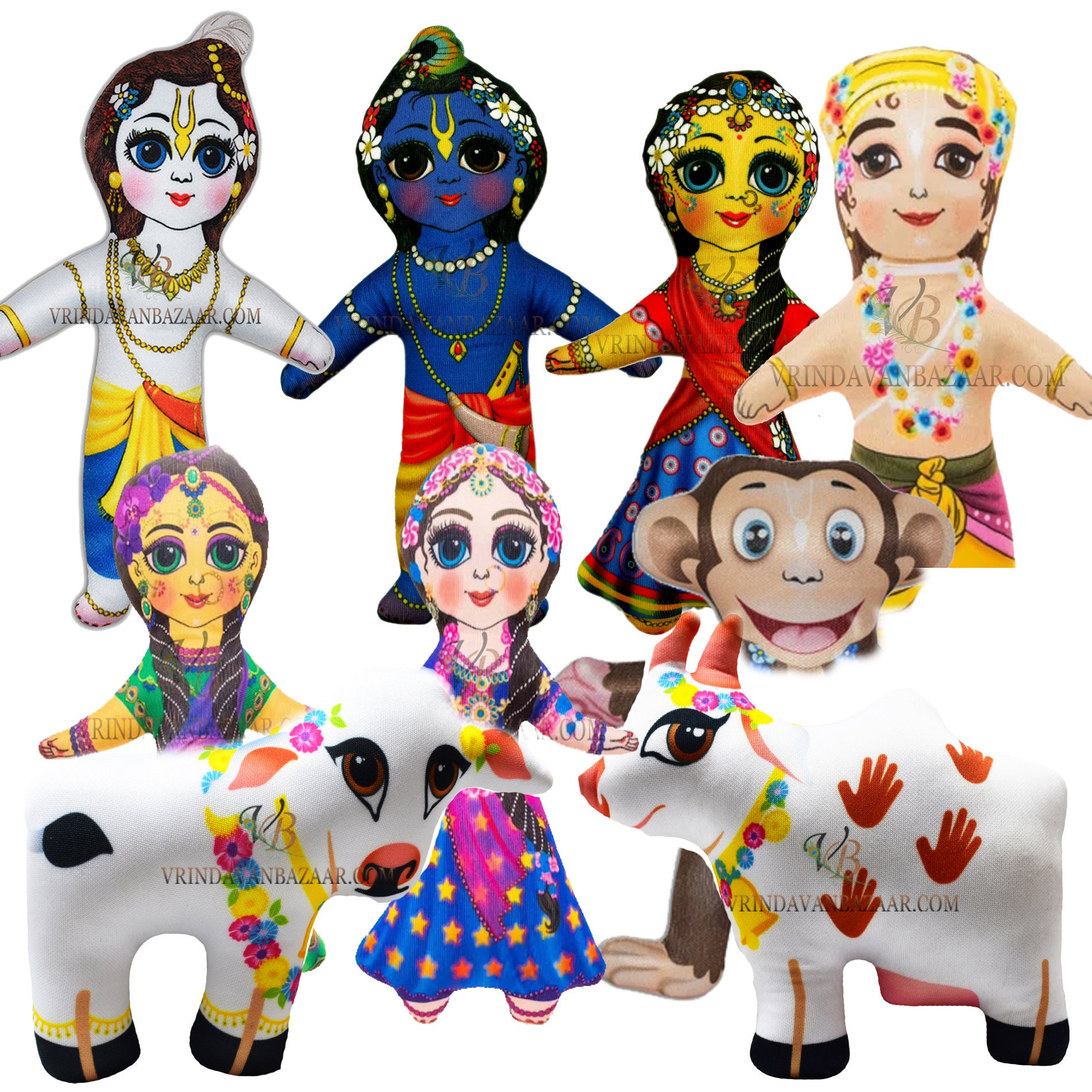 Vraj Leela Krishna Radha Balaram Madhu Mangal Cow and - Etsy Canada Vraj Leela Krishna Radha Balaram Madhu Mangal Cow and - Etsy Canada