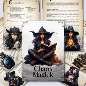 Chaos Magick. Basics. Beautiful pages for your Book Of Shadows. Printable.
