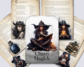 Chaos Magick. Basics. Beautiful pages for your Book Of Shadows. Printable.