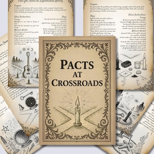 Grimoire pactes : pages rituelles à la croisée des chemins (téléchargement PDF