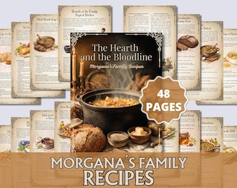 Persönliches Hexenküche-Rezeptbuch PDF | Ancestral Familienrezepte | Kitchen Witch Kochbuch | 30 Rezepte | Druckbar