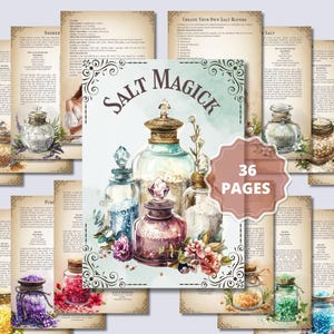 SALT MAGICK. Witch Salt recipes. Basic Guide. The most complete. Printable