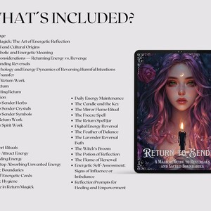 Return to Sender Printable Grimoire Pages — Ethical Reversal Spells, Protection Rituals & Energy Cleansing for Your Altar image 11