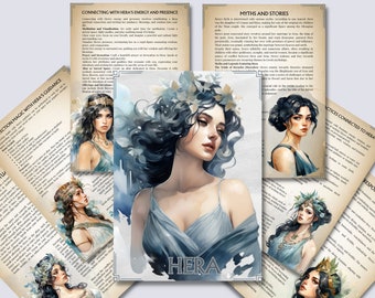 Hera = Griechische Göttin Grimoire Seiten • Gottheitsmagie • Buch der Schatten (PDF)