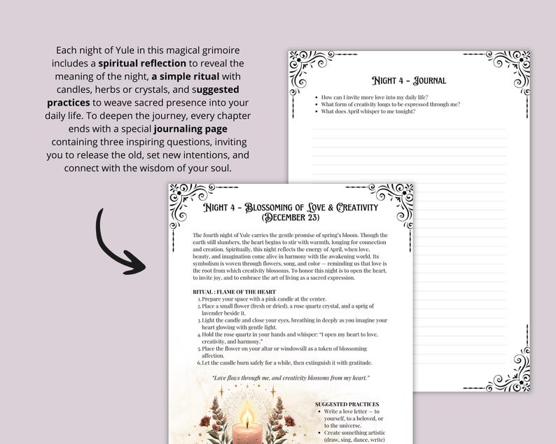 Grimoire of the Twelve Nights of Yule | Pagan Ritual Book, Witchcraft ...