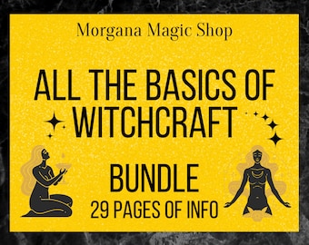 Beginner Witchcraft Grimoire Pages: Basics Bundle (PDF)