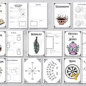 The Witches Workbook + Bonus: Magic Correspondences | Blank Grimoire ...