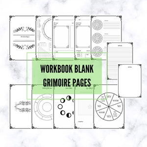 Workbook Blank Grimoire Pages