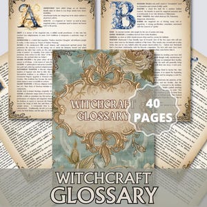 Glosario de Brujería – Diccionario Mágico y Guía de Términos Wiccanos +450 términos. Imprimible.