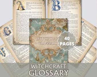 Witchcraft Glossary – Magical Dictionary & Wiccan Terms Guide +450 terms. Printable