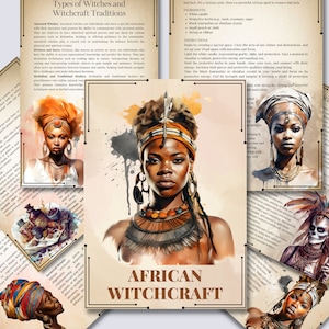 African Witchcraft. Basics. Beautiful pages for your Book Of Shadows. Instant Download