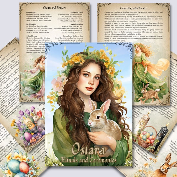 Ostara. Rituals and Ceremonies. Printable pages for your Book Of Shadows or Grimoire.