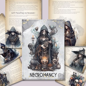 Necromantie voor beginners. Prachtige pagina's voor je Book Of Shadows. Directe download